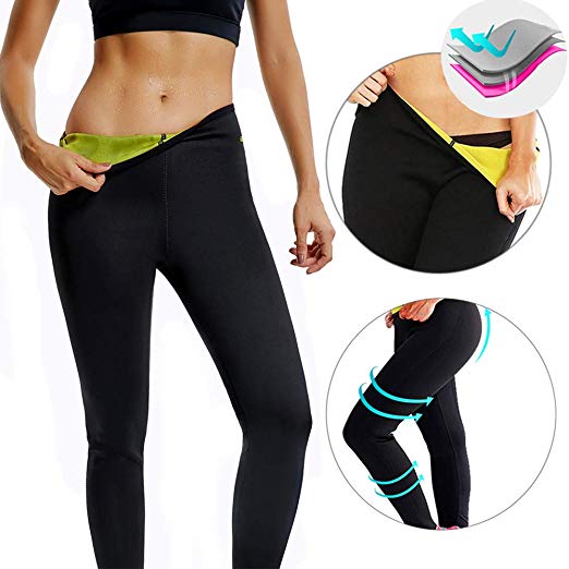 CROSS1946 Women's Slimming Long Pants Leggings Yoga Hot Thermo Neoprene Sweat Sauna Body Shapers for Weight Loss