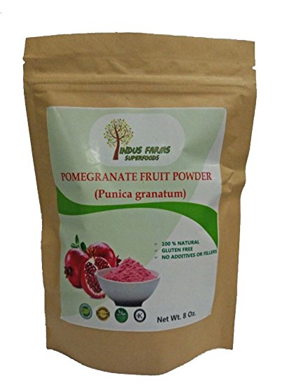 100% Pure Pomegranate fruit Powder, 8 oz, Eco-friendly pouch, Air tight & Resealable