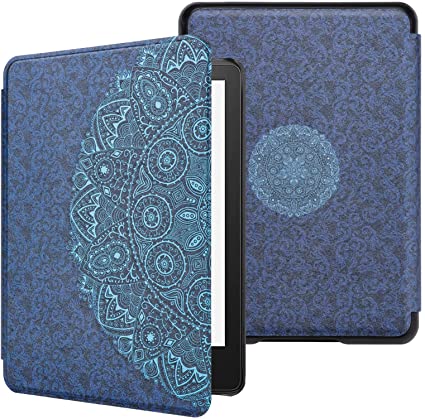 WALNEW Case for 6.8” Kindle Paperwhite 11th Generation 2021- Premium Lightweight PU Leather Book Cover with Auto Wake/Sleep for Amazon Kindle Paperwhite 2021 Signature Edition/Kids E-reader