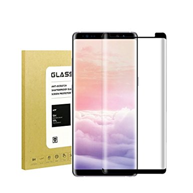 For Galaxy Note8 Tempered Glass Screen Protector, Acoverbest[Full Coverage][9H Hardness][HD Clear][Bubble Free] [Anti-Scratch] Tempered Glass Screen Protector for Samsung Galaxy Note8