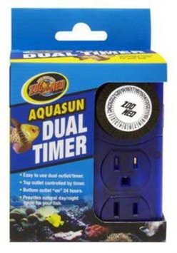 Zoo Med AquaSun Dual Timer Custom 2 Outlet Timer Day/Night Timer Cycle