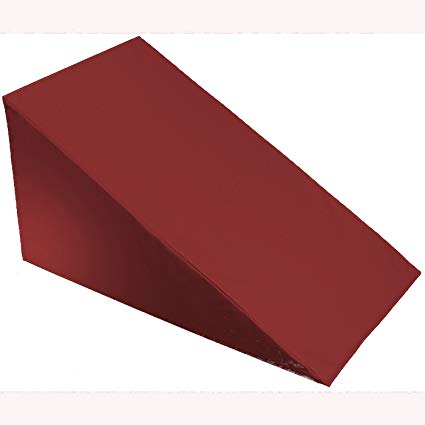 24” X 24” X 10” - Bed Wedge Cover – Wedge Pillow Cover with Zipper - 100% Cotton Replacement Pillowcase for Bed Wedges - Universal Fit for Wedges Up to 27” Wide - 24” X 24” X 10” - Burgundy