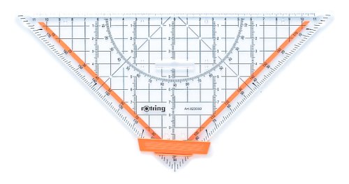 Throttling geometry ruler 25cm large R823080 (japan import)