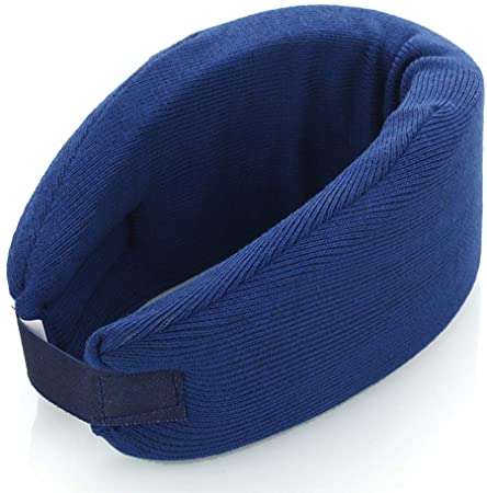 Cervical Neck Collar,Ergonomic Neck Support Brace for Men, Women and Sleeping，Neck Pain Relief (Dark Blue Medium)
