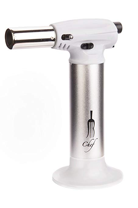 Culinary Torch 9679 Professional Creme Brulee Torch or Cooking Torch for Home Kitchen 9679 Best Butane Blow Torch for Cooking Baking and many more 9679 Refillable With Lifetime guarantee Butane Not Included