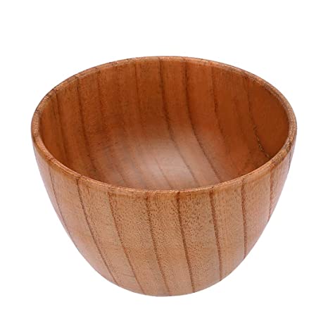 Wooden Shaving Soap Bowl for Men, Barber Beard Shave Soap Mug Cup, Easy to Handle,Round Wide Mouth Household Shaving Soap Bowl