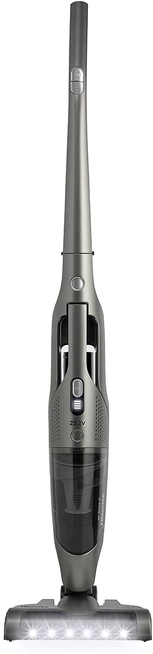 Hisense HVC5262AUK Cordless Vacuum with removable battery, 0.5L capacity, and up to 70mins run time - Grey