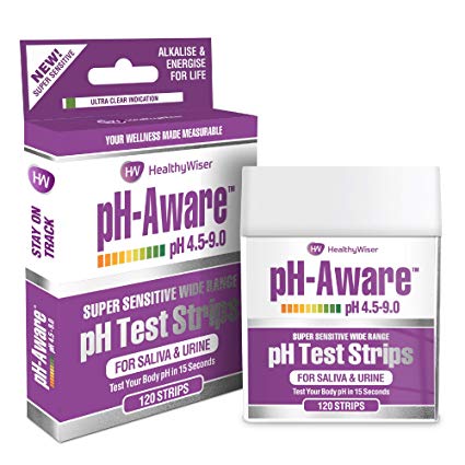 HealthyWiser Test Strips   Alkaline Food Chart PDF   21 Alkaline Recipes eBook - Accurate Results in 15 Seconds, Monitor Your Ph Daily, 120ct