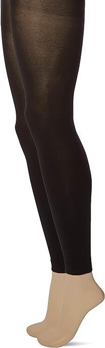 No Nonsense womens Super Opaque Control Top Footless Tights