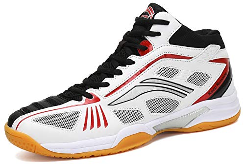 Fashiontown Badminton Shoes Men Non Slip Indoor Court Sneakers Wide Safety Training Shoe