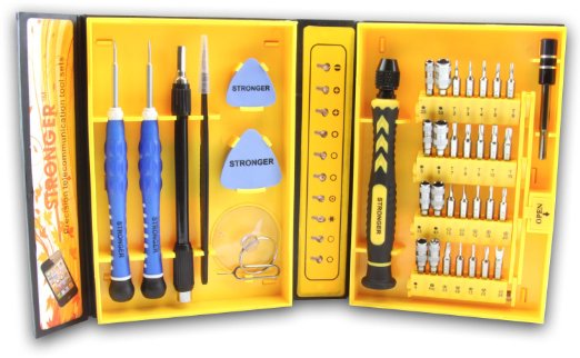 LB1 High Performance New Premium Tools Kit for iPhone 6Plus 6 5S 5C 5 4S 4 iPad Air iPad 4 3 2 Mini iPods, electronics, mobile cell phones, laptops, tablets Multipurpose 38-Piece Precision Screwdrivers Repair Tools Set