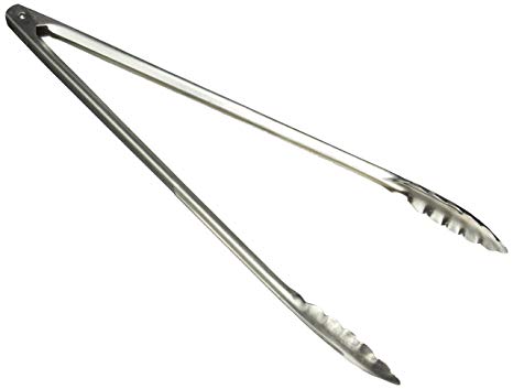 Winco UT-16 Coiled Spring Heavyweight Stainless Steel Utility Tong, 16-Inch