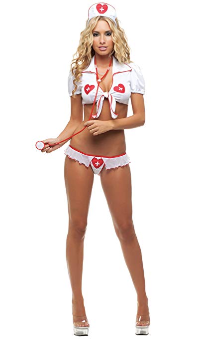 Starline Women's Sweet Heart Nurse Sexy Bedroom Costume