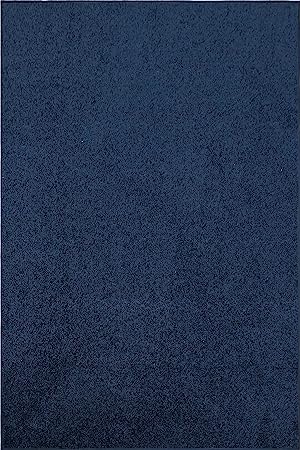 Ambiant Pet Friendly Solid Color Area Rugs Navy - 5' x 7'