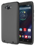 Droid Turbo Case Diztronic Full Matte TPU Case for Motorola Droid Turbo Fits Metallic Kevlar Version Only - Matte Charcoal Gray - DTB-FM-GRY