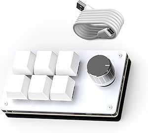 SIKAI CASE Programmable Macro Keyboard,6 Key Macro Mechanical Gaming Macro Keypad,Custom Knob KeyPad, Hot swappable Switch Gaming Keyboard,Wired programmable keypad with Drawing Programming Video