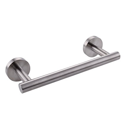 KES Small Kitchen Towel Bar 9-Inch Stainless Steel Cabinet Hand Towel Bar Hanger Rail Towel Rod Round Modern Style Brushed Finish, A2000S23-2