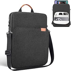 9-11 Inch Tablet Sleeve Carrying Case Bag with Strap for iPad Air M2/iPad Pro M4 2024, iPad 10th 10.9, Galaxy Tab A9  Plus 11"/ Tab S9 S8 S6, Fire HD 10, Space Grey