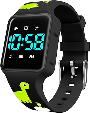 A ALPS Kids Potty Training Watch, Waterproof Digital Rechargeable Watches for Toddler with Countdown/Alarm Clocks/Music and Vibration Reminder, Timer Watch to Remind Children to Go to The Toilet