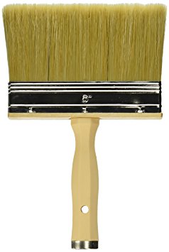 Linzer 3550 0600 Professional Quality Polyester & Bristle Stain Brush, For Staining and Waterproofing, 6-Inches.