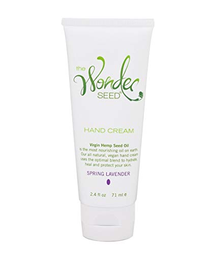 The Wonder Seed Hemp Hand Cream with Certified Organic Essential Oil- 100% Natural Formula- Best Hand Cream For Dry Hands and Feet/ Psoriasis Eczema Relief & More (Spring Lavender)