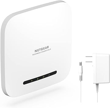 NETGEAR Wireless Access Point (WAX220PA) - WiFi 6 Dual-Band AX4200 Speed 1 x 1G Ethernet PoE  Port Up to 256 Devices 802.11ax WPA3 Security MU-MIMO with Power Adapter