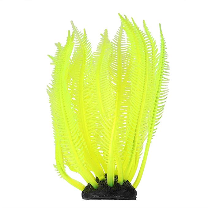 Artificial Coral Silicone Ornament Fish Tank Decor for Aquarium Underwater Fish Tank Garden Lands