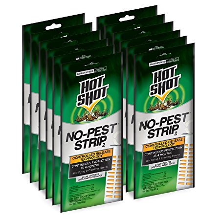 Hot Shot 5580-1 No Pest Strip Unscented Hanging Vapor Insect Repellent, Case Pack of 12