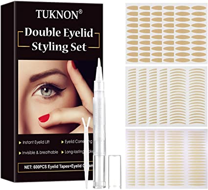 Double Eyelid Tape,Eyelid Lift Strips,Double Sided Eyelid Tape,Eyelid Tape,Eyelid Sticker,Breathable Natural Invisible,Instantly Enlarge the Eyes,Convenient for Makeup,Waterproof and Sweatproof