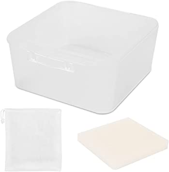 Square Travel Soap Container, Vonpri Soap Dish Shower Square Soap Holder Bar Soapbox Case Soap Saver for Bathroom Travel Gym Camping Outdoor (1Pc Clear)