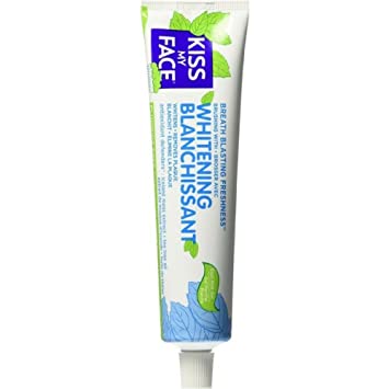Kiss My Face Toothpaste Whitening Cool Mint 4.5 Ounce(Flouride-Free) (133ml) (2 Pack)