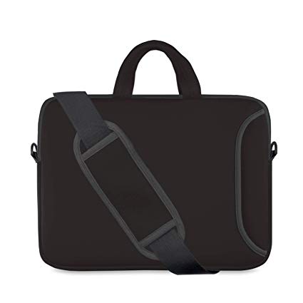 Laptop Shoulder Bag 15.6,15"-15.4 inch Neoprene Laptop Case Sleeve with Carrying Handle and Adjustable Shoulder Strap Compatible for Notebook Chromebook