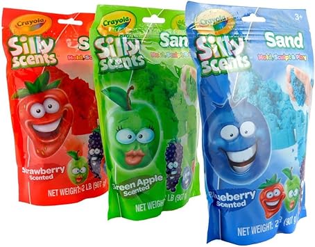 Crayola Silly Scents, Colored Sensory Sand | 6 Lbs of Scented Play Sand for Kids | Moldable Play Sand for Sensory Table, Kids Christmas Gifts, Holiday Classroom Gifts, Stocking Stuffers for Kids