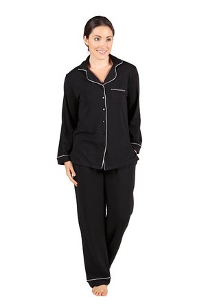 Women's Button-Up Sleepwear Set (Classic Comfort) Eco-Friendly Gifts by Texere