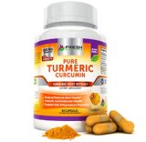 Fresh Healthcare Pure 100 Natural Turmeric Curcumin 1200mg Supplement 10030 60 and 180 Capsules 10030 Powerful Anti Inflammatory and Antioxidant with Curcuminoids for Pain Relief Healthy Joints and Glowing Skin
