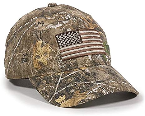 Outdoor Cap Men's Camouflage Americana Cap, One Size