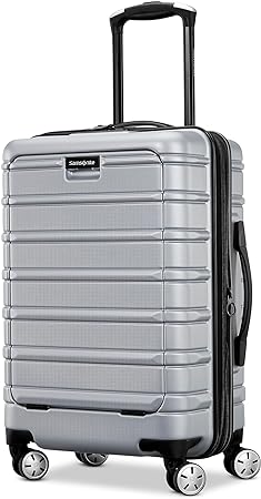 Samsonite Omni 2 Hardside Expandable Luggage with Spinner Wheels, Artic Silver, Pro Carry-on