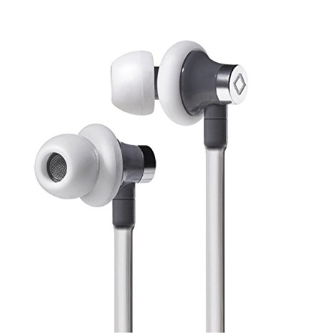 Earphones Earbuds Wired Headset for Apple iPhone 6/6s/6 Plus/6s Plus/ 5/5c/5s, iPad/iPod, Aircom A3 Airtube Stereo Headphones with Mic, Noise Isolating, True Live Sound (White) - US Patent # 6453044