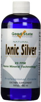 Good State Liquid Ionic Silver Minerals Supplement 96 days at 100mcg