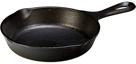 Lodge 16.51 cm / 6.5 inch Pre-Seasoned Cast Iron Round Skillet / Frying Pan