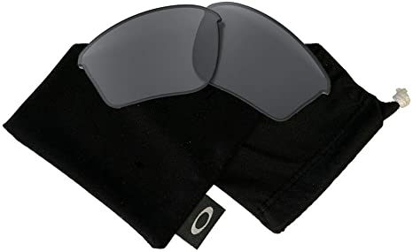 Oakley Original Half Jacket 2.0 XL OO9154 Replacement Lenses For Men For Women BUNDLE with Oakley Microfiber Cloth Bag (Shiny Black Iridium)