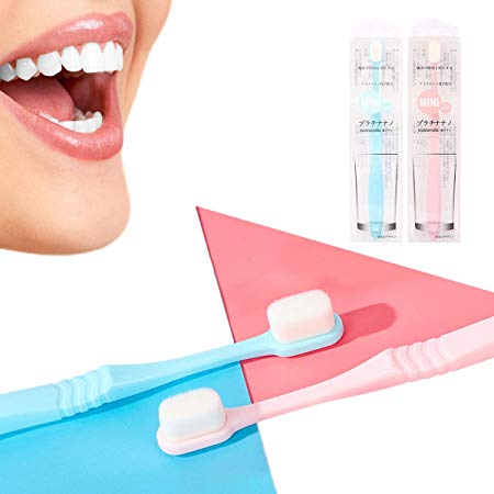 Extra Soft Manual Toothbrush For Sensitive Gums, 2 Pack Micro-Nano Toothbrush 20000 Soft Floss Bristle, Protect Fragile Gums Good Cleaning Effect