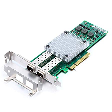 10Gb Ethernet Network Adapter Card- for Broadcom BCM57810S Controller Network Interface Card (NIC) PCI Express X8, Dual SFP  Port Fiber Server Adapter