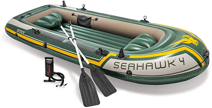 Intex Seahawk 4 Set Schlauchboot - 351 x 145 x 48 cm - 4-teilig - Grün