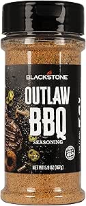 Blackstone 4160 Outlaw BBQ Powder for Beef, Poulty, Pork, Chicken, Fries, Steaks Tasty Spices with Sweetness and Citrus, All-Purpose Cooking Grilling Barbecue Seasoning, 5.9 Oz, Multicolored