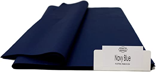 Premium Quality Tissue Paper | Colors of Rainbow (Navy Blue)