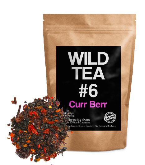 Organic Berry Loose Leaf Tea Wild Tea 6 Herbal Tea With Hibiscus Elderberry Currant and Cranberry 4 ounce