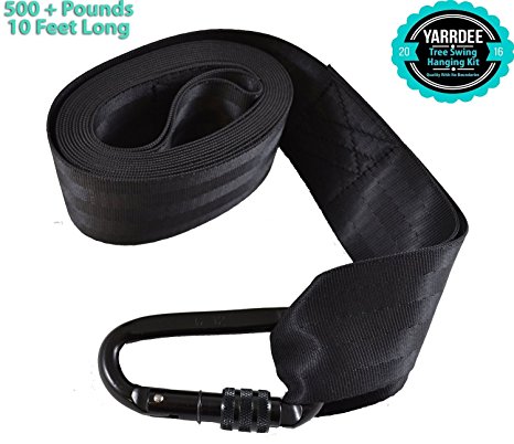 Yarrdee 10 Foot Swing Hanging Strap Kit For Trees