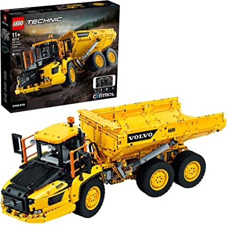 LEGO 42114 Technic 6x6 Volvo Articulated Hauler RC Truck Toy, Remote Control Car Construction Vehicle