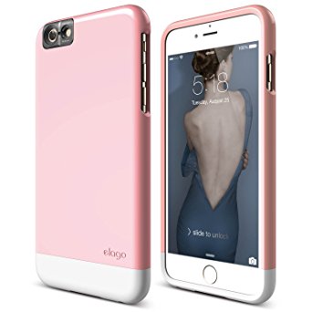 iPhone 6S Plus Case, elago® [Glide Cam][Lovely Pink / White] - [Mix and Match][Premium Armor][True Fit] – for iPhone 6S Plus Only